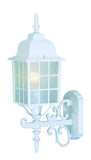 White Window Pane Lantern Wall Sconce