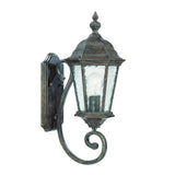 One Light Antique Black Carousel Lantern Wall Light