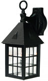 Matte Black House Shaped Wall Light