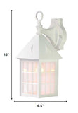 White House Shaped Wall Light