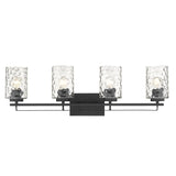 Livvy 4-Light Matte Black Vanity