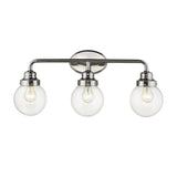 Portsmith 3-Light Polished Nickel Vanity