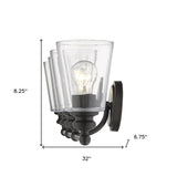 Ceil 4-Light Matte Black Vanity