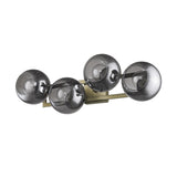 Lunette 4-Light Aged Brass Sconce