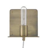 Petite Dull Gold Shelf Wall Light