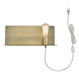 Petite Dull Gold Shelf Wall Light