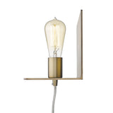 Dull Gold Shelf Wall Light