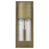 Contemporary Brushed Gold and Glass Wall Light