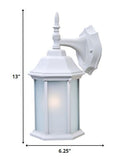 White Frosted Glass Swing Arm Wall Light