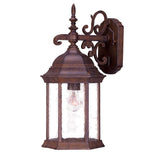 Narrow Brown Domed Hanging Lantern Wall Light