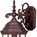 Narrow Brown Domed Hanging Lantern Wall Light