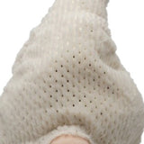 Creamy White Fuzzy Fabric Gnome