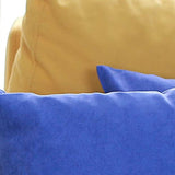 Set of 2 Cobalt Blue Modern Square Throw Pillows