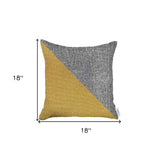 Gray and Black Diagonal Decorative Throw Pillow