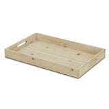 19" Natural Minimalist Wooden Tray