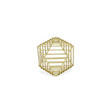 Petite Gold Metal Decorative Sculpture