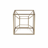 Jumbo Metal 3D Cube Decorative Sculpture