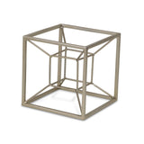 Metal 3D Cube Decorative Sculpture