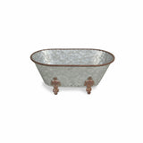 Jumbo Hammered Metal Bathtub Sculpture