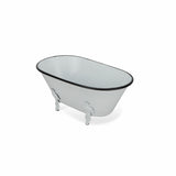 Jumbo Hammered Metal Bathtub Sculpture