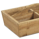 Four Compartment Wooden Caddy