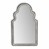 Vintage Curved Gray Wall Mirror