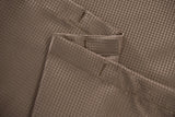 Luxurious Brown Waffle Weave Shower Curtain