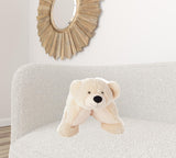 Foldable Plush Polar Bear Pillow