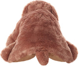 Foldable Plush Brown Dog Pillow