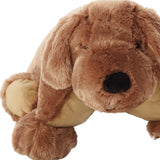 Foldable Plush Brown Dog Pillow