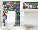 6" x 6" Mediterra Celestial Mosaic Peel and Stick Removable Tiles