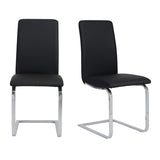 Set of Two Premium All White Stacking Dining Chairs