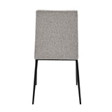 Set of Two Gray and Light Gray Stainless Steel Chairs