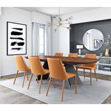 Sleek All Black Faux Leather Dining or Side Chair