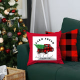 Set of 2 Red and Black Buffalo Plaid Throw Pillow Cover