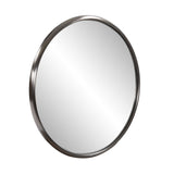 20" Brushed Titanium Round Wall Mirror