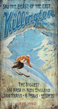Vintage Killington Ski Slopes Wall Décor