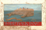 Vintage Nautical Whale Back Inne Wall Art