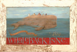 Vintage Nautical Whale Back Inne Wall Art