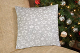 14" X 20" Silver Zippered 100% Cotton Lumbar Pillow Cover