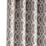 84" Taupe Trellis Black Out Window Curtain Panel