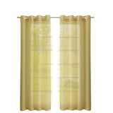 Set of Two 84" Gold Solid Modern Window Panels