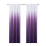 Set of Two 84" Purple Ombre Window Curtain Panels