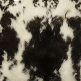 12" X 20" Brown And White Rabbit Natural Fur Throw Pillow