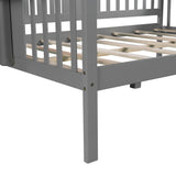 White Solid and Manufactured Wood Full Bed