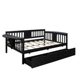 Espresso Solid and Manufactured Wood Full Bed