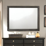 36" Gray Dresser Mirror