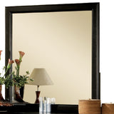 38" Black Rectangle Dresser Mirror Wall Mounted With Frame