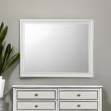 36" White Dresser Mirror