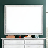 35" White Finish Dresser Mirror